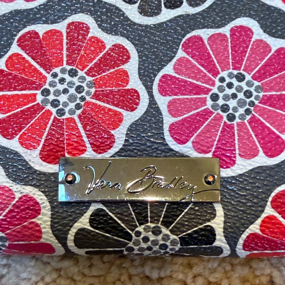Vera Bradley Accordian Floral Zip Wallet - Picture 2 of 5